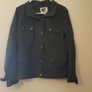 Kut from the Kloth Green Military Jacket Green  XL